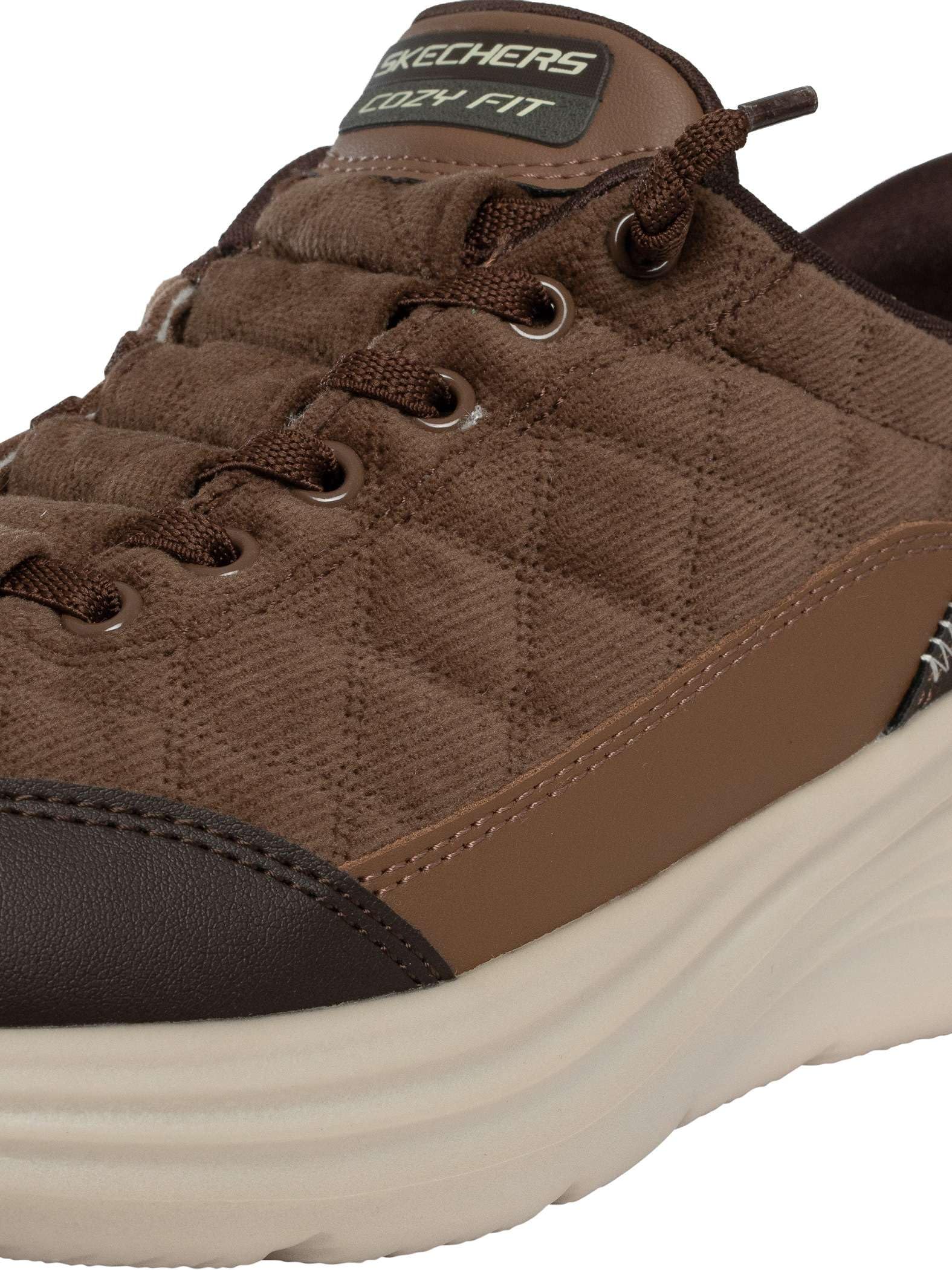 Skechers Sneakers Hombre Contour Foam - Cozy Fit Cordex Marron
