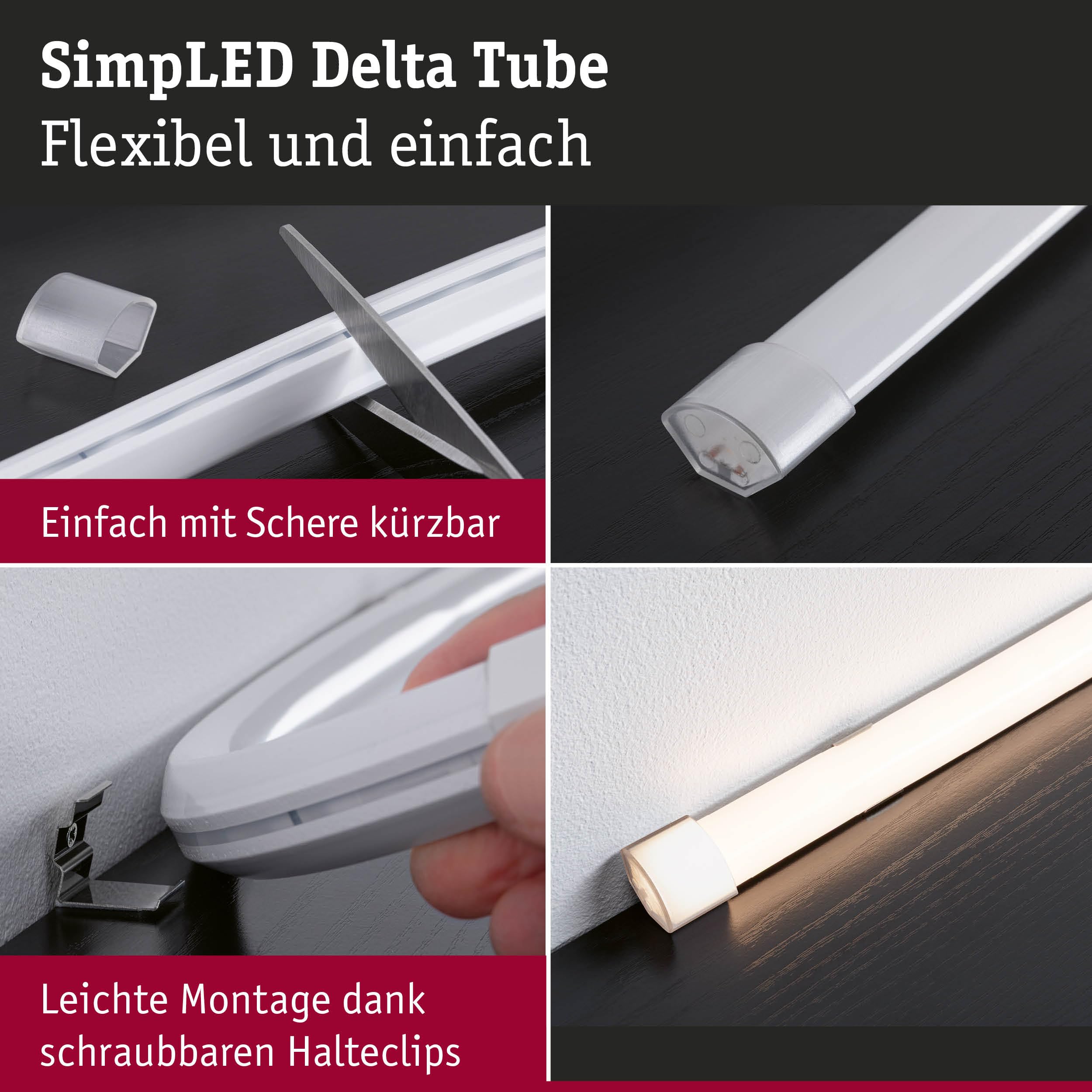 Paulmann SimpLED LED Strip Delta Komplettset 5m beschichtet 18W 660lm/m 3000K 79568