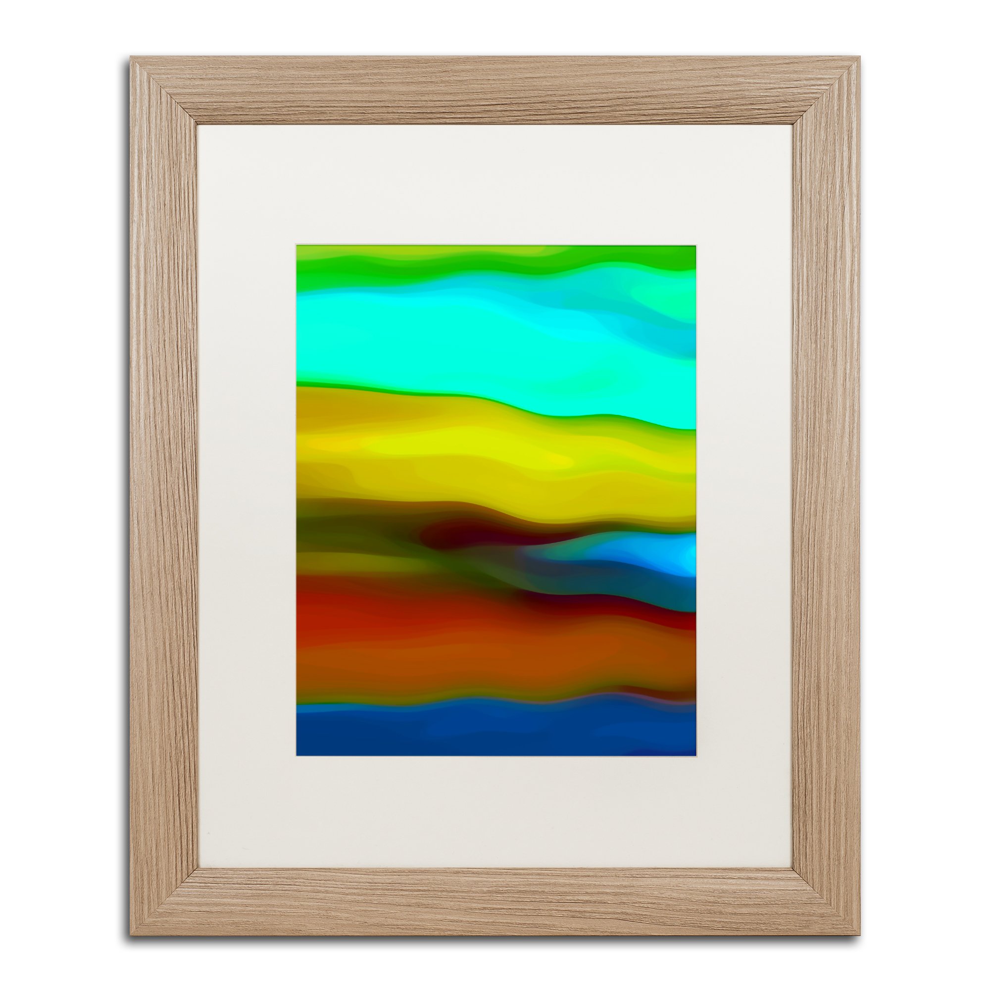 River Runs Through Vertical 1 by Amy Vangsgard, White Matte, Birch Frame 16x20-Inch