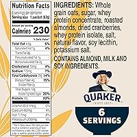 Vista 2 de Quaker Avena instantánea, almendra, arándano, 2.18 oz, 6
