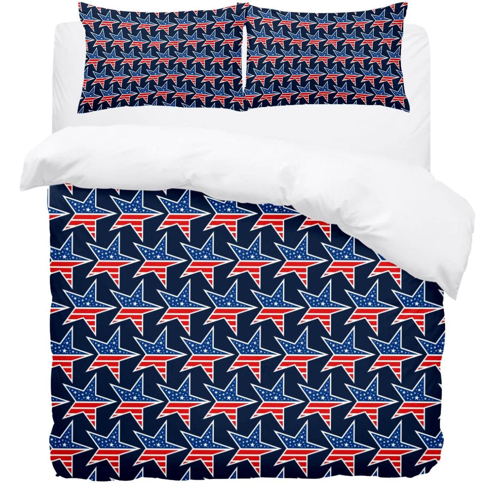 Housse de couette motif américain pour une chambre d'ado moderne et cosy