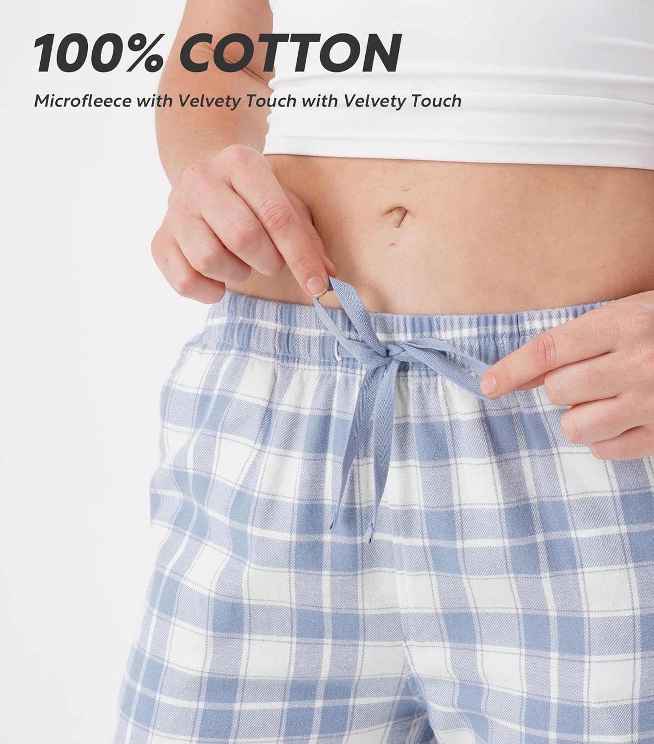 DAVID ARCHY 100% Cotton Pajamas Sets for Women Soft Flannel Lounge Sets for Women Long Sleeve Pjs Loungewear Sleepwear Comfy - Image 6