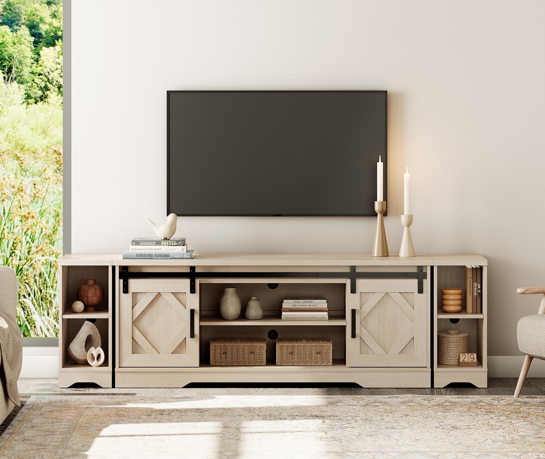 WAMPAT Farmhouse TV Stand