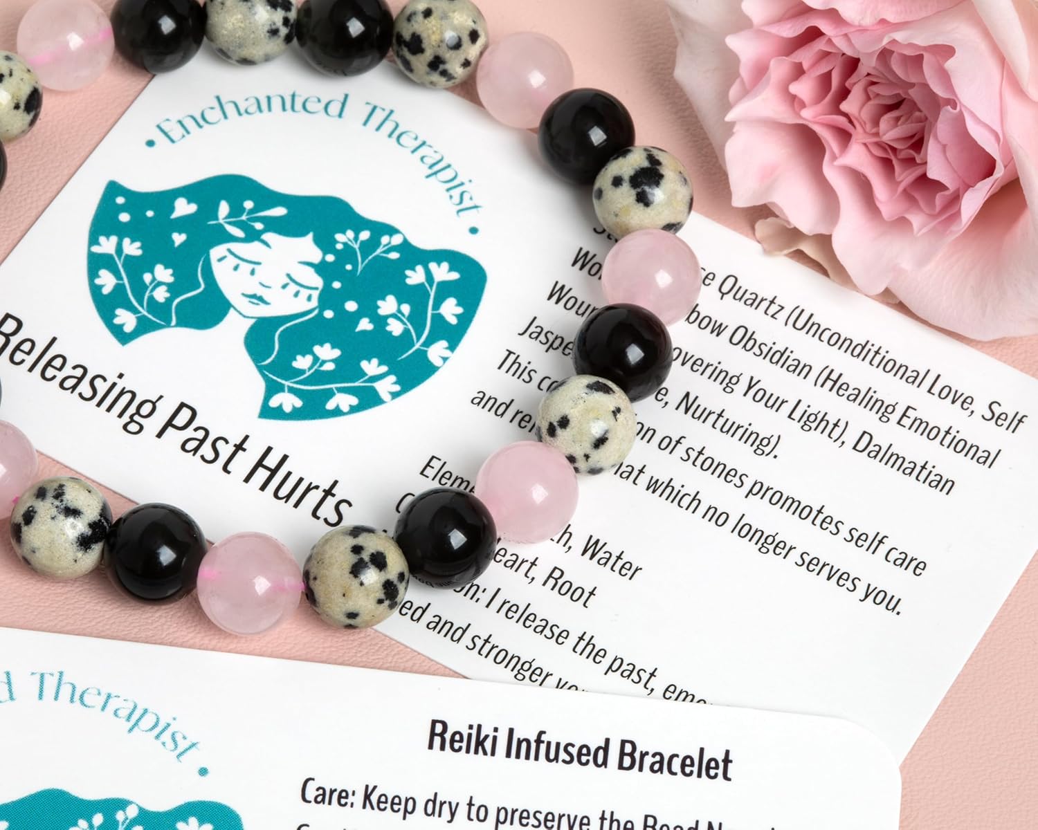Reiki Infused Releasing Past Hurts Bracelet, Energy Bracelet, Reiki Gift, Reiki jewelry, Gemstone bracelets, Crystal bracelets - Image 2