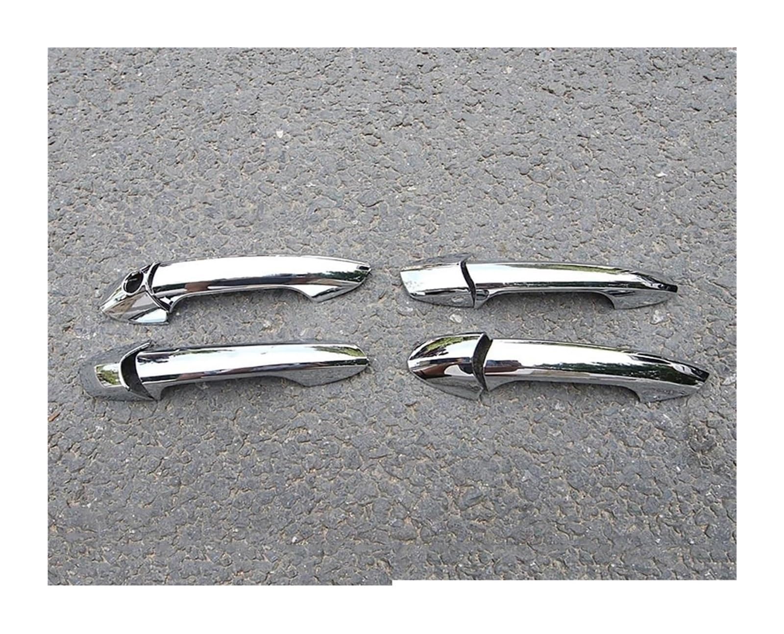 Für Benz A CLA GLA Klasse W176 C117 2013-2019 LHD Autozubehör Aufkleber Chrom Auto Türgriff Schüssel Abdeckung Abdeckung Für Außentürgriffe(Silver a)