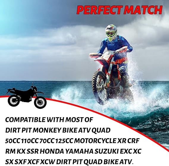 2Pcs ATV Gas Tank Vent Hose Air Vent Hose Gas Fuel Cap Universal CNC Tube One Way Valve Aluminum Breather for 50cc 70cc 90cc 110cc 125cc 150cc 160cc Motorcycle ATV Dirt Pit Bike,Red…