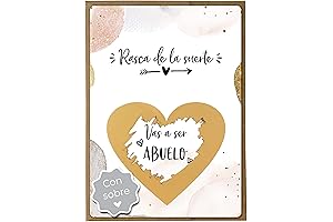 Anuncio de Embarazo Abuelos: Rasca la Tarjeta para Mostrar la Sorpresa
