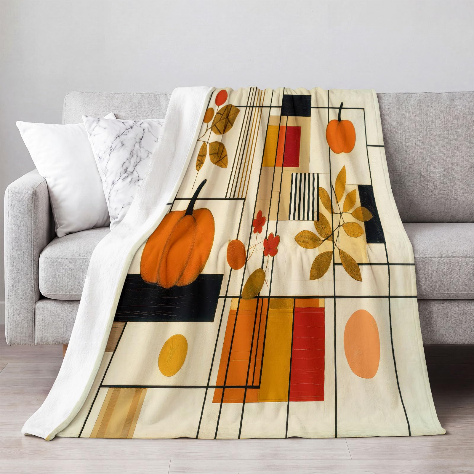 Generisch Koc Mid Century nowoczesny flanelowy koc na sofę