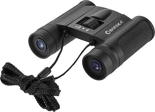 Miniatura 6 de Barska AB13273 Lucid View - Binoculares compactos 8x21 para adultos y niños, observación de aves, caza, deportes, etc