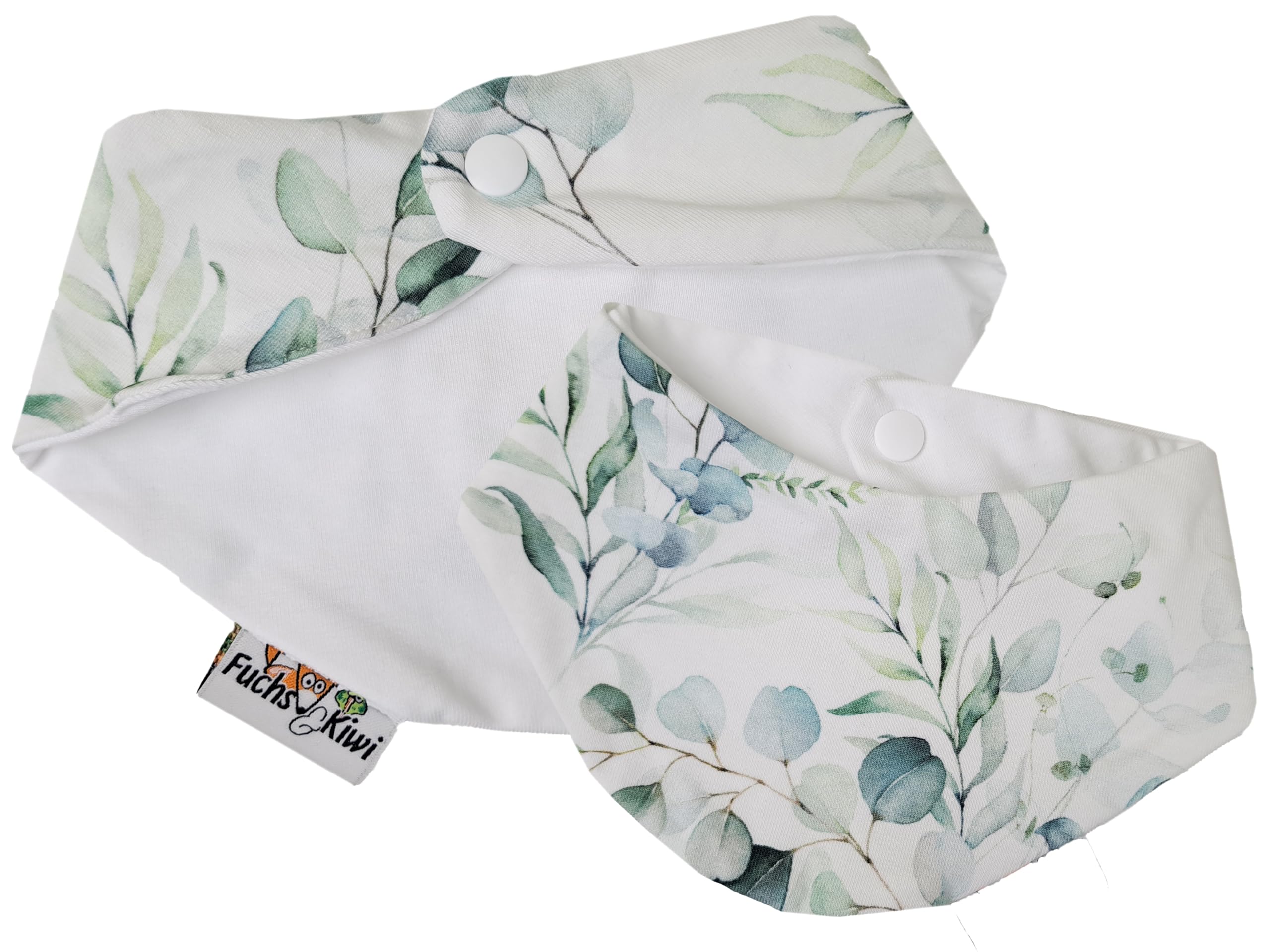 Fuchs & Kiwi Baby Strampler Set mit Halstuch für Neugeborene Jungen & Mädchen - Öko-Tex, Handmade in Berlin - Baby Erstausstattung mit Babylätzchen - Für jede Jahreszeit
