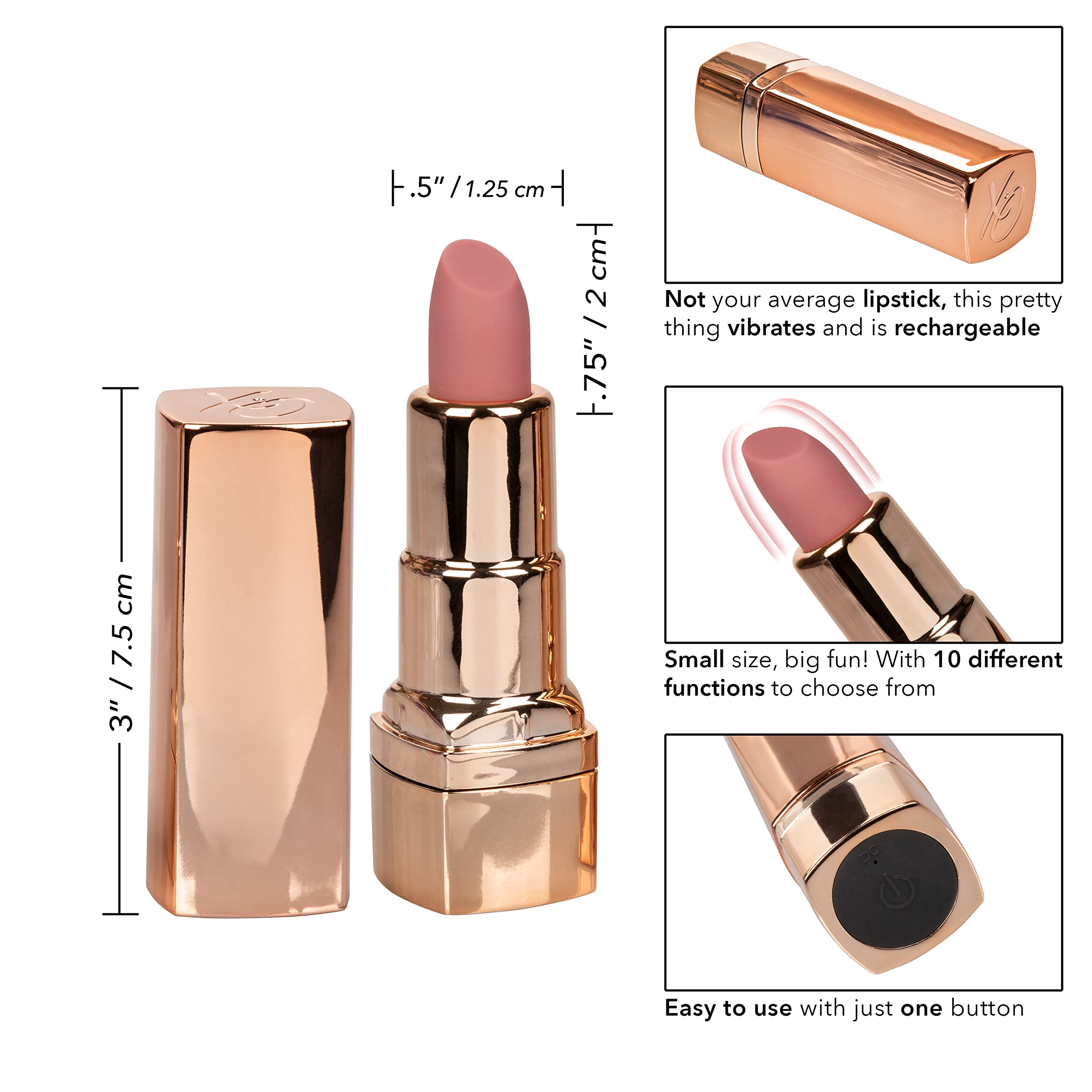 CALEXOTICS - Rossetto Ricaricabile Hide & Play
