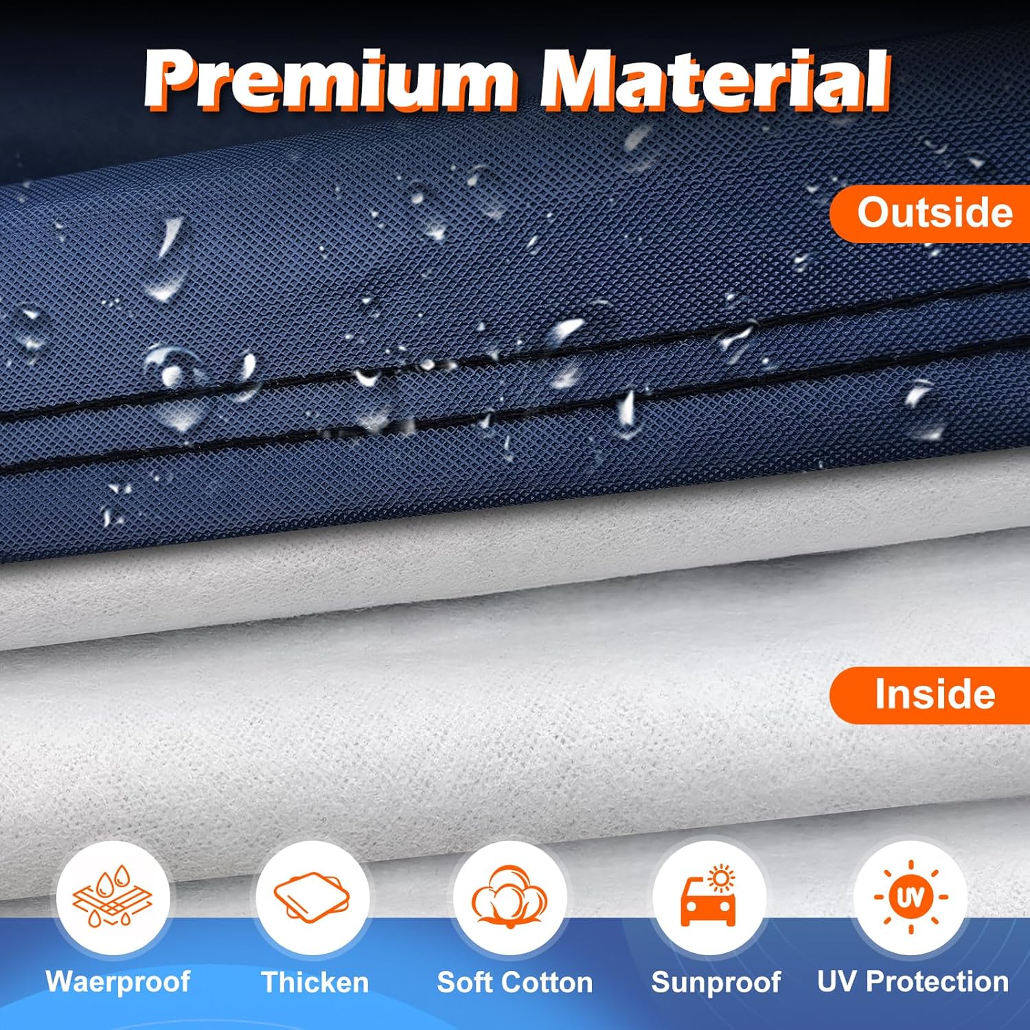 Coverlex Premium Honda Passport Car Cover Waterproof All Weather, Heavy Duty Car Tarp Custom Fit for 2019-2026 Honda Passport Sport, EX-L, Touring, Elite, TrailSport, Black Edition