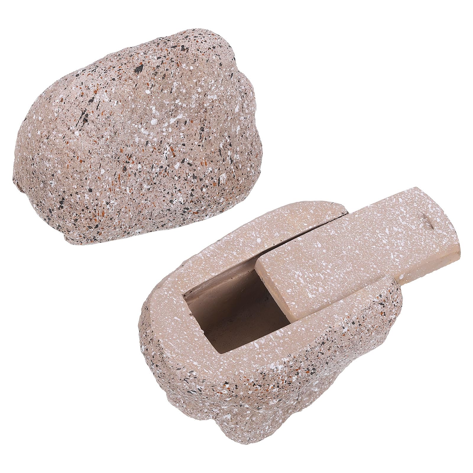Cache clé de roche étanche boîte de rangement pour décoration de jardin