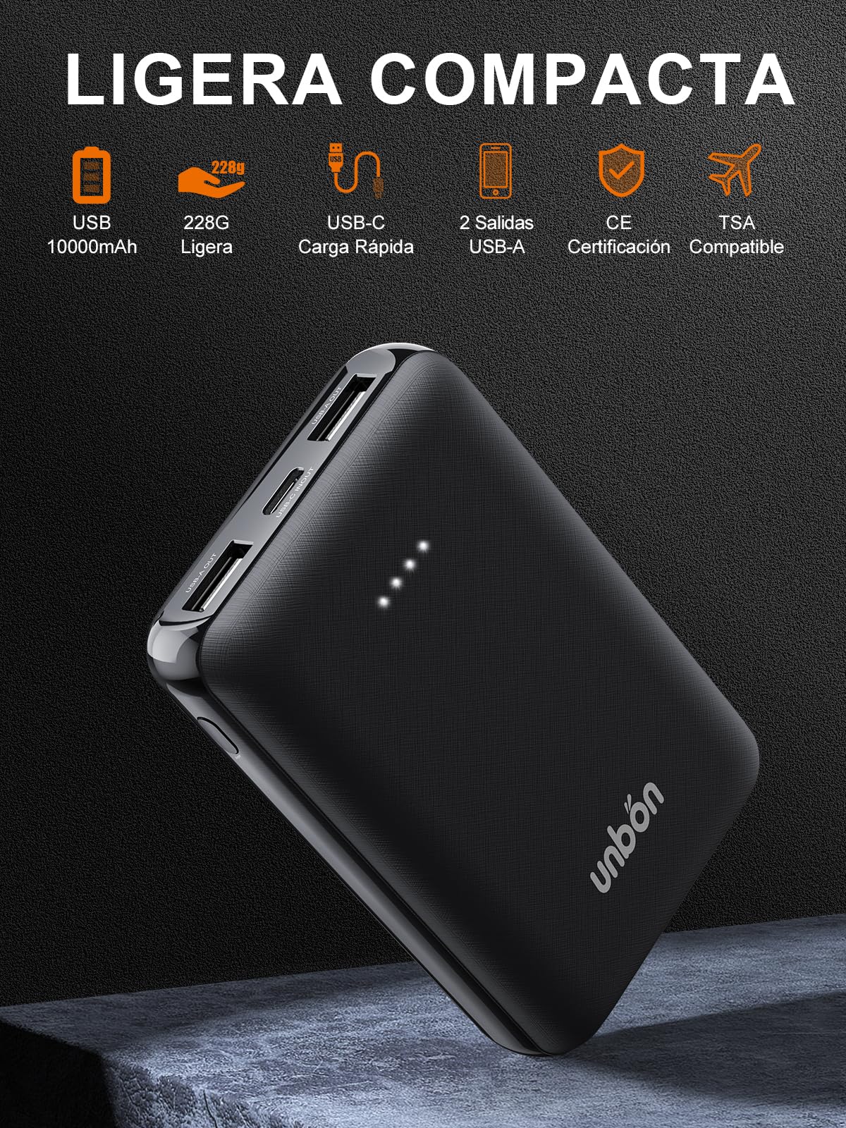 UNBON Chaleco Calefactable Hombre con Batería USB 10000mAh, Chaleco Térmico Eléctrico Polar, Chalecos Calefactor Hombre con 3 Temperaturas 6 Zonas Calefactables para Moto Caza Trabajo, Azul, S
