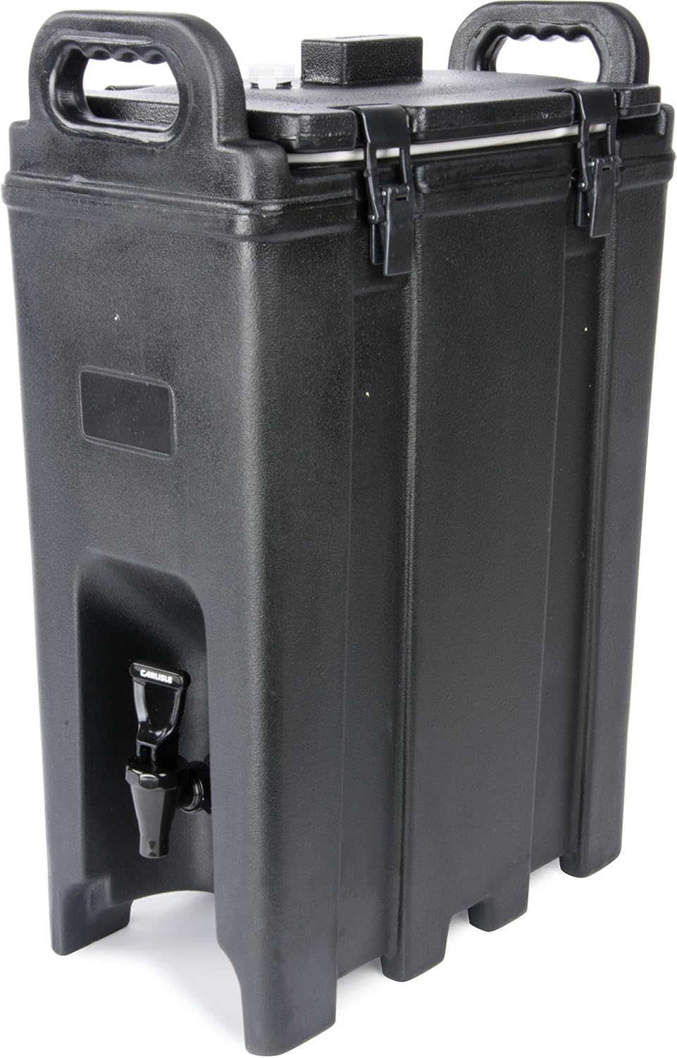 Carlisle FoodService Products Cateraide Insulated Beverage Dispenser with Handles for Catering, Events, Kitchens, And Restaurants, Plastic, 5 Gallons, Black 5 Gallon Black