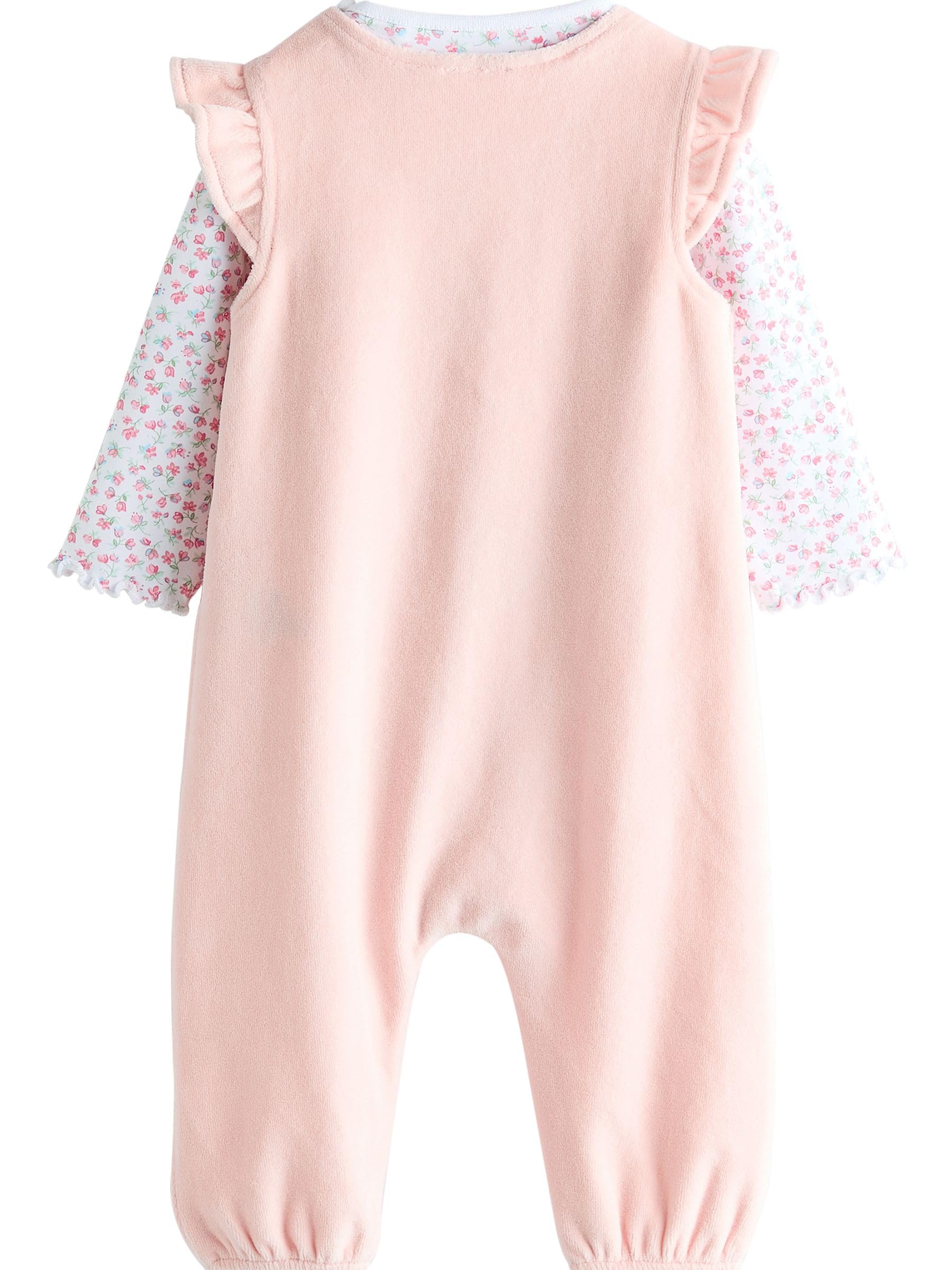 NEXT Bebés niña Conjunto de Peto y Bodi de Manga Larga para bebé