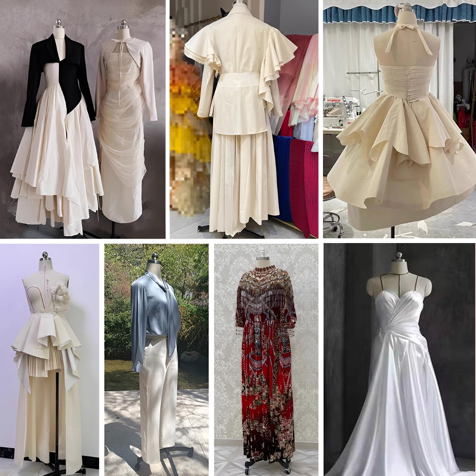 Maniquí de Medio Cuerpo para Mujer con Brazos - Talla M - Maniquí para sastrería, diseño de Moda, proyectos de Costura y arreglos - Ideal para ajustes y Manualidades