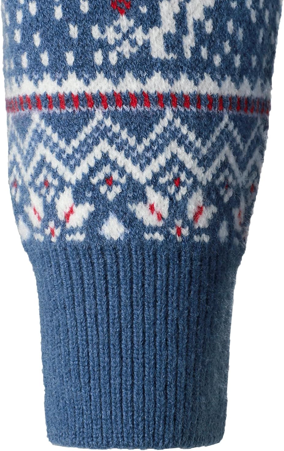 HOOD CREW Men’s Ugly Christmas Sweater Holiday Party Casual Slim Fit Knitted Pullover Sweaters with Quarter Zip - Image 7