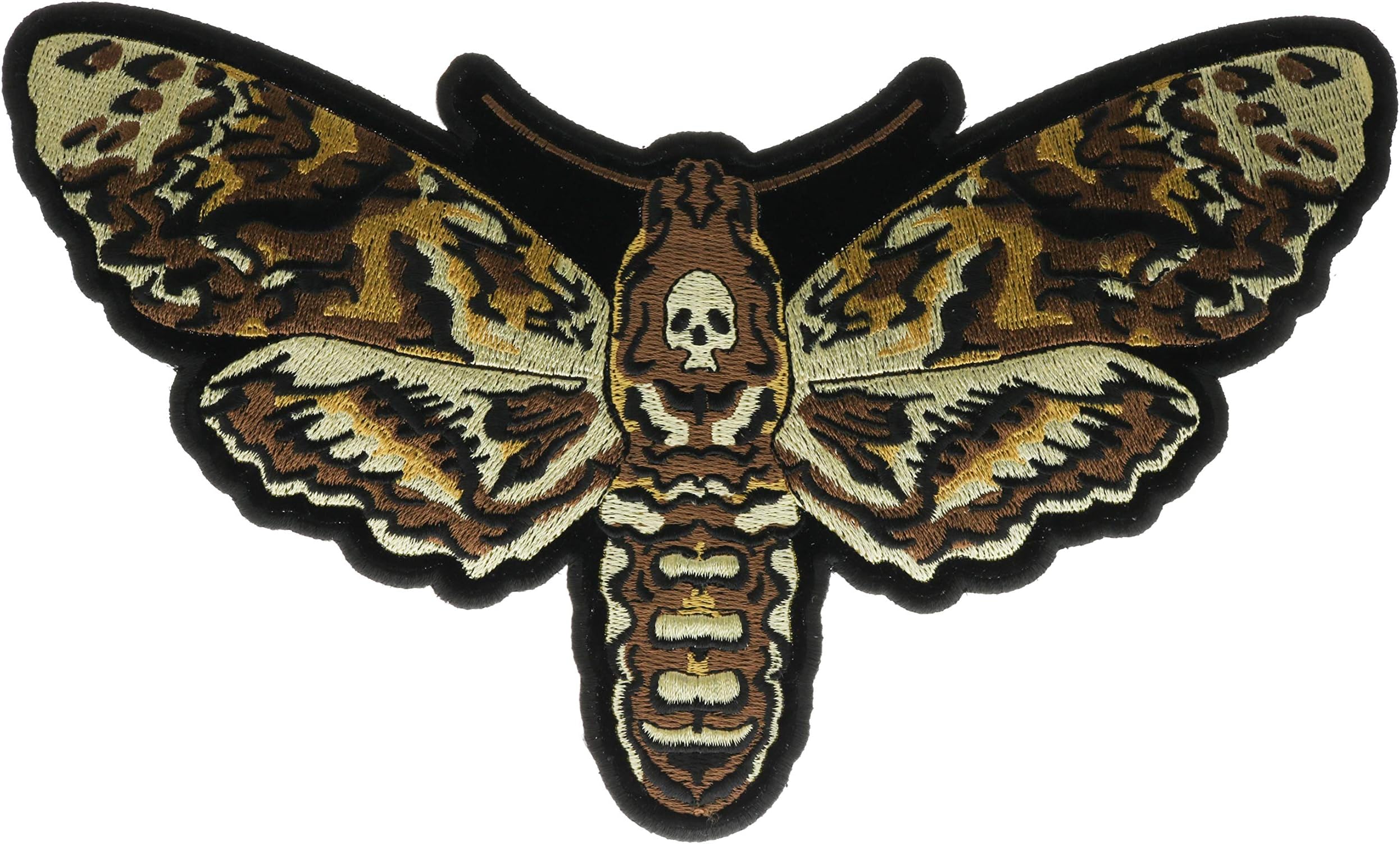 Large Psycho Moth Embroidered 9" Back Patch IVANPL6335