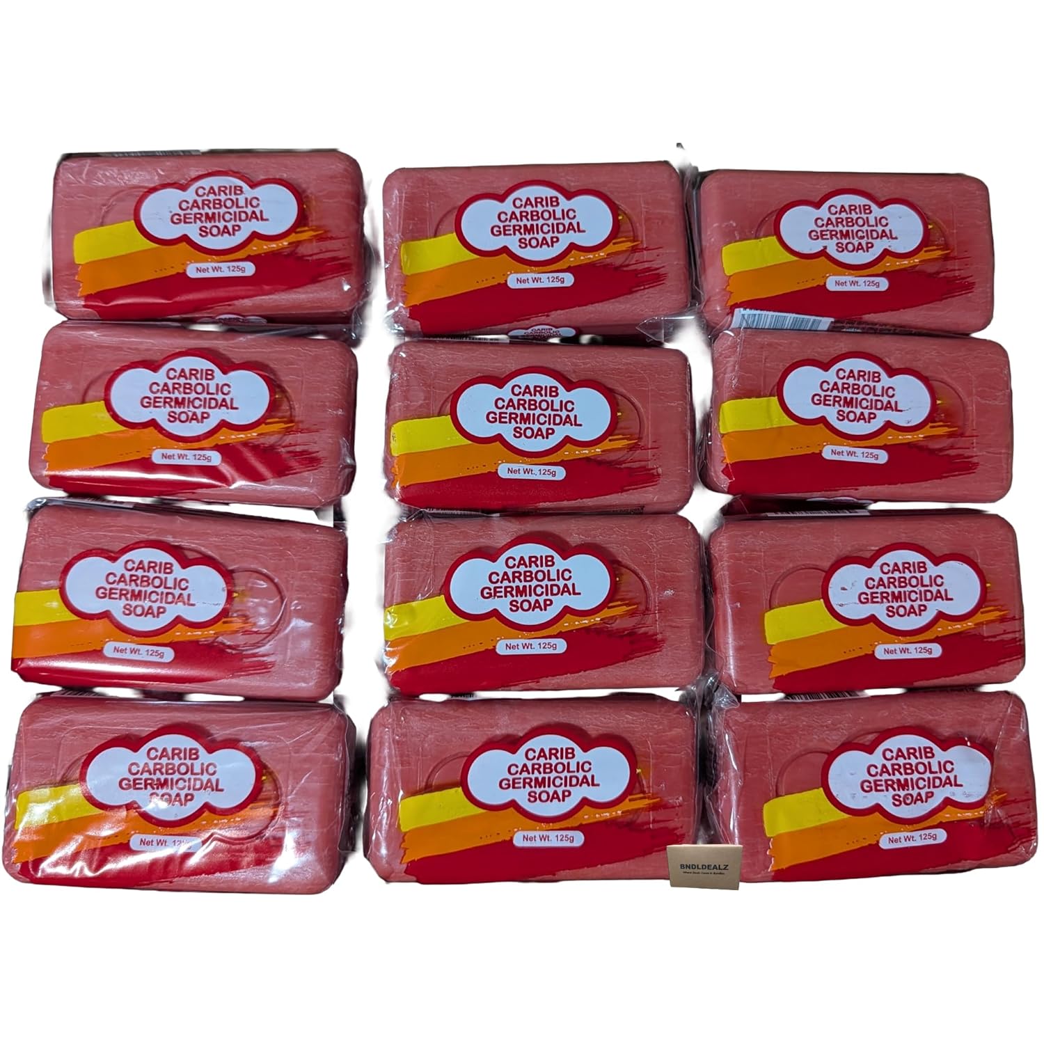 Carbolic Soap 12 Pack Bundle (125g Each) – Featuring Carib Jamaican Carbolic Germicidal Soap Bars, Antibacterial Style Bath Soap for Deep Cleansing & Everyday Hygiene | Product of Jamaica