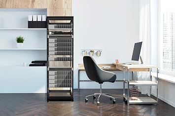 Sysracks 18U Open Frame Rack, 4-Post, 19-Inch, Casters | Open access design, heavy-duty casters, cage bolts and nuts included