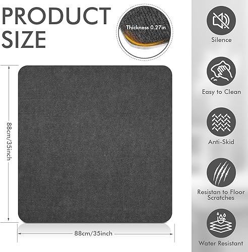 Miniatura 2 de Almohadillas reclinables para suelos de madera dura, pinzas reclinables antideslizantes, almohadillas para muebles para alfombras, tapete