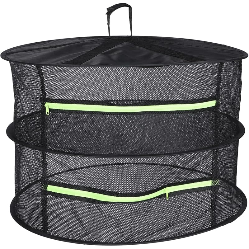 ホーム キッチン 白木 黒塗り メッシュ吊り下げハーブ乾燥ラック ランジェリーの下着のためのジッパーの開口部と2層乾燥ネット吊り下げ式乾燥機折りたたみ式メッシュバスケット Idw0rtraxq Www Cwcinz Org Nz