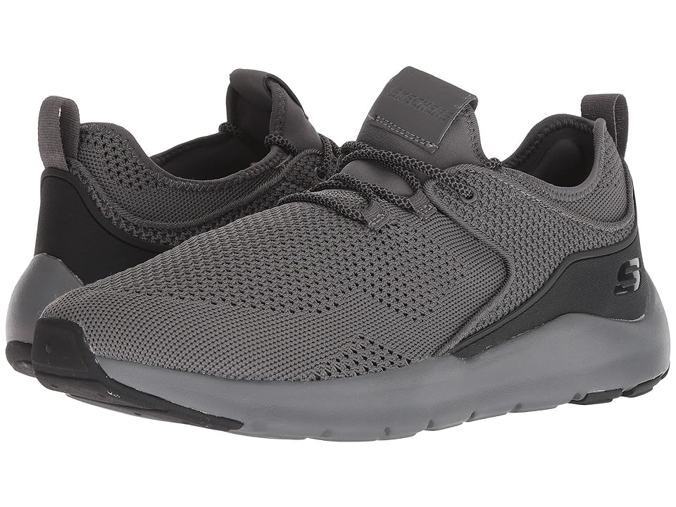 

SKECHERS Nichlas Lishear (Charcoal/Black) Men's Lace up casual Shoes