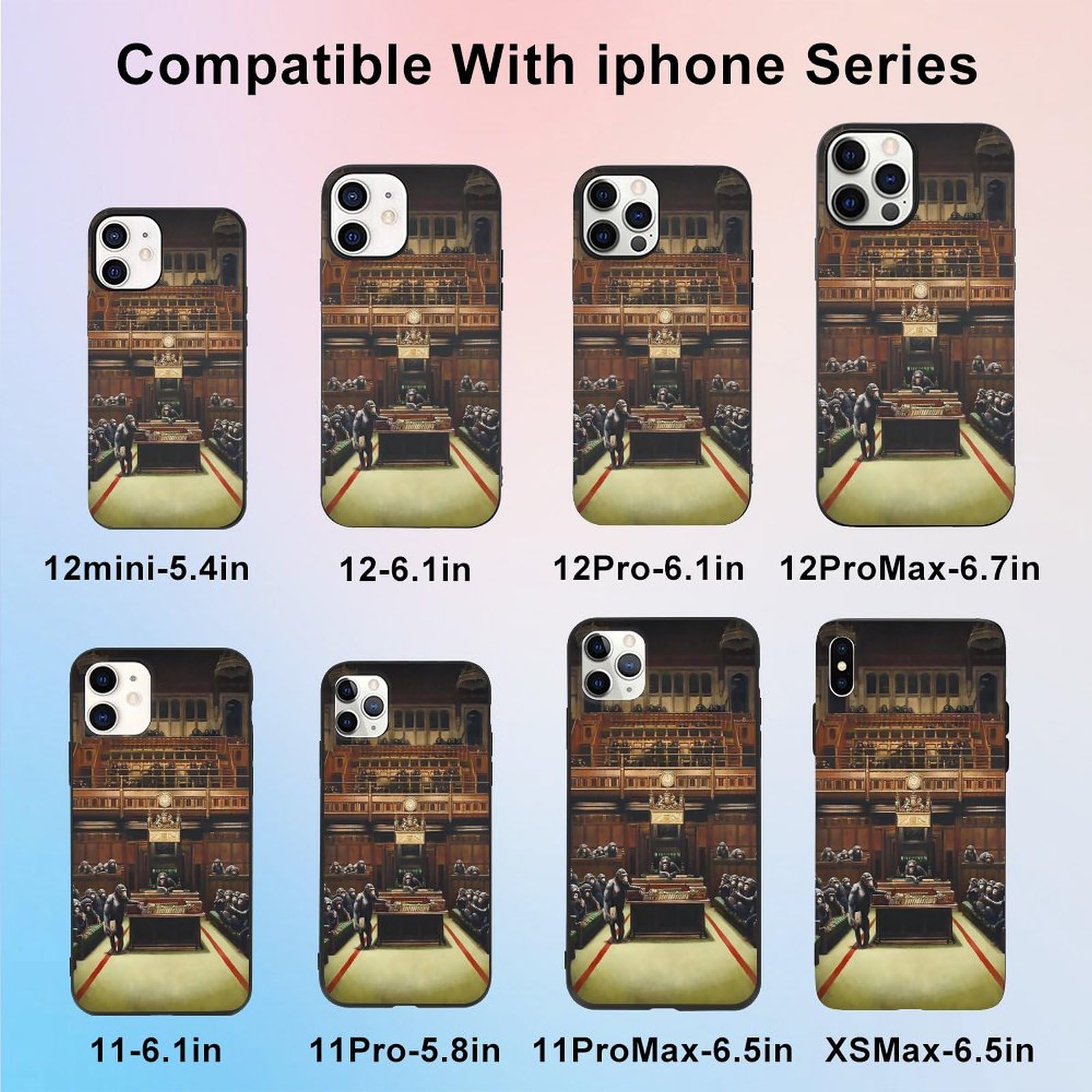 Amazon.co.jp: iPhone15 Plus ケース Banksy バンクシー チンパンジー