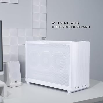 Lian Li A3-mATX-26.3L Micro Form Factor Case-Flexible Power Supply Installation-Fan Not Included-Supports 360mm AIO-Modularity Design-M-ATX and ITX Motherboard-DAN Collaboration-White (A3W.US)
