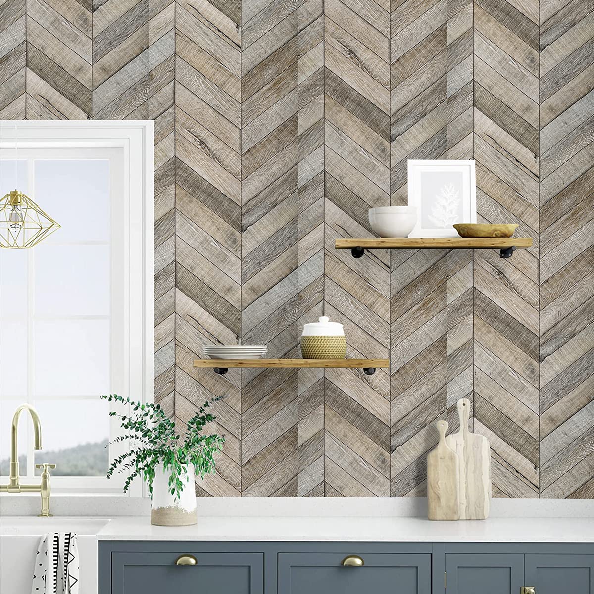 Wallercity Papel De Contacto De Madera Marrón, Papel Tapiz De Madera Para  Despegar Y Pegar Papel De Contacto Con Aspecto De Madera Para Encimeras, image size:1200x1200