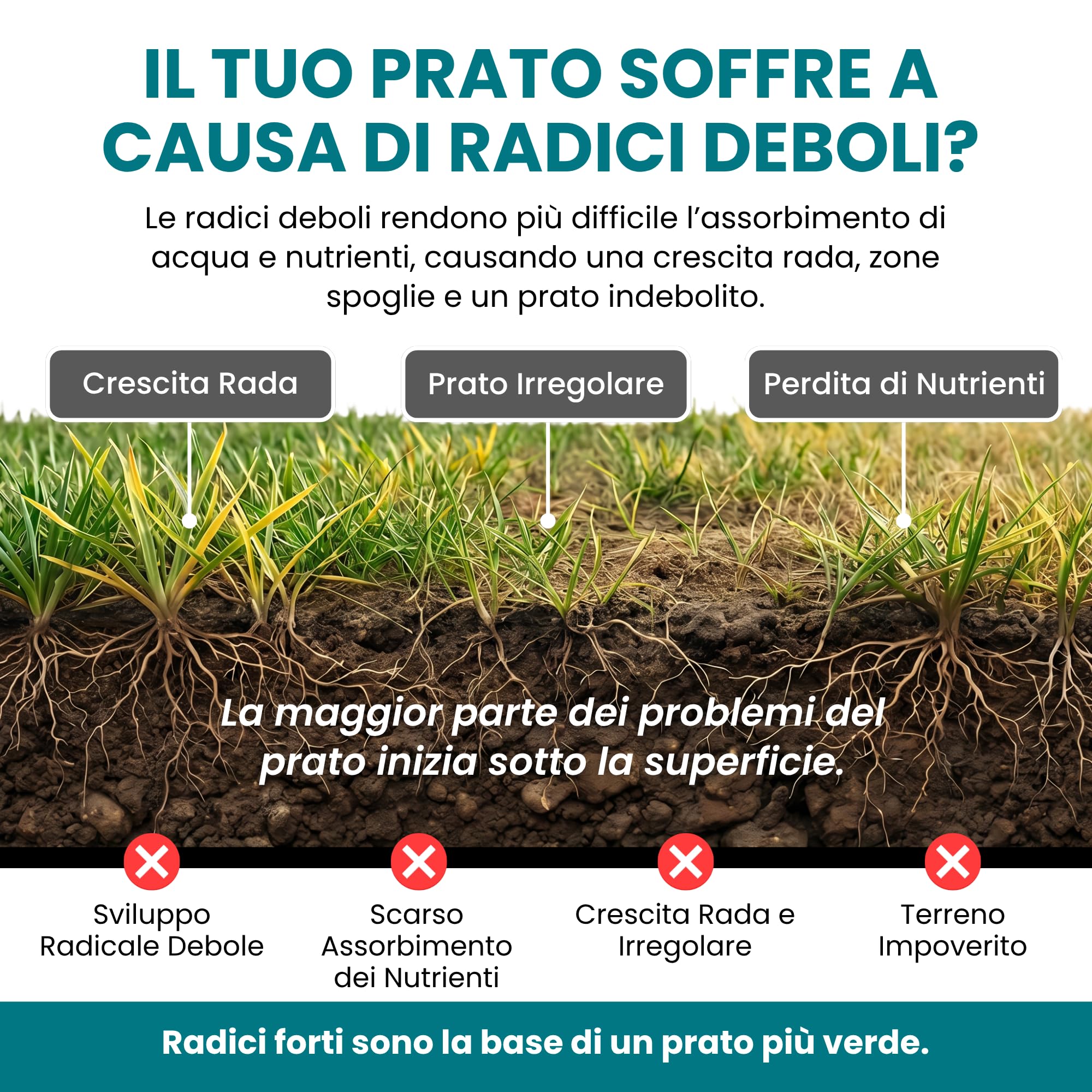 LERAVA BIOGREEN Concime per Prato Biologico (9 kg) - Fertilizzante Rinverdente Starter Granulare da Letame - con Microrganismi Attivi - Copre 225 m² - Sicuro per Animali Domestici