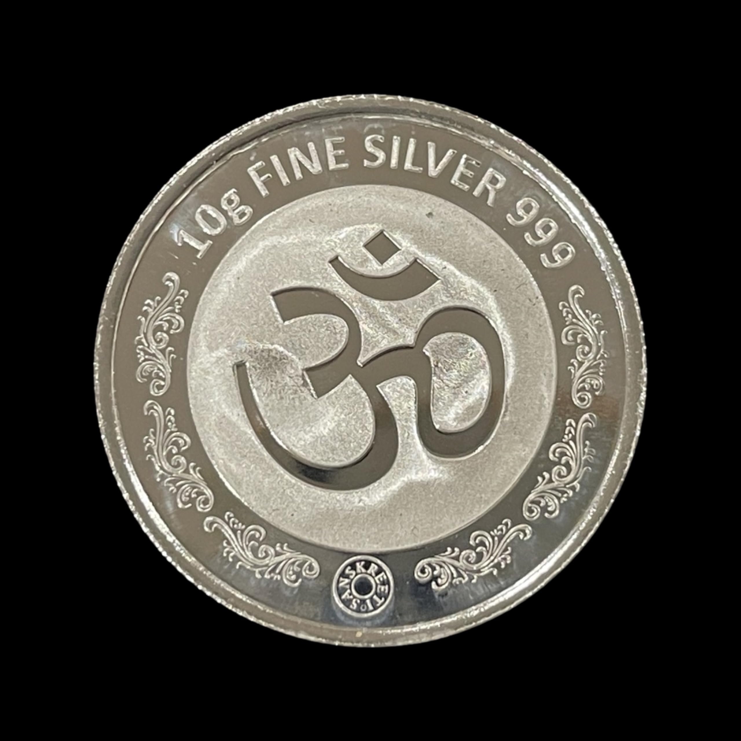 2020 No Mint Mark 999 Pure Silver Ganesha Lakshmi/Laxmi 10 gram