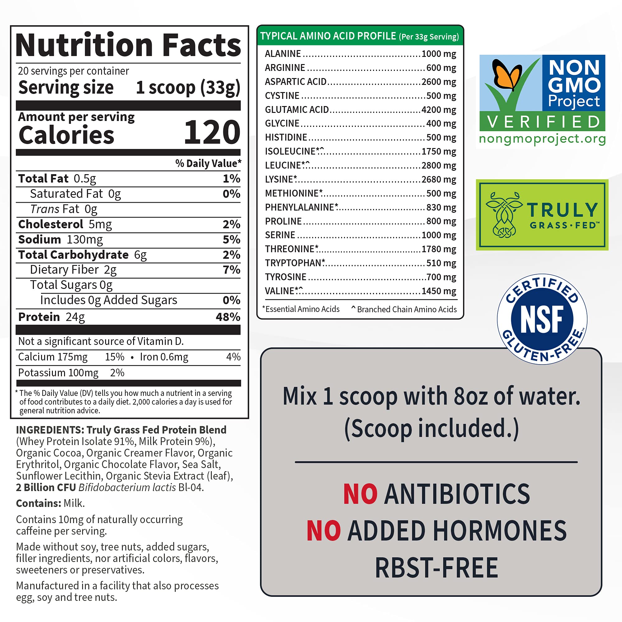 Garden of Life Sport Whey Protein Powder Chocolate, Premium Grass Fed