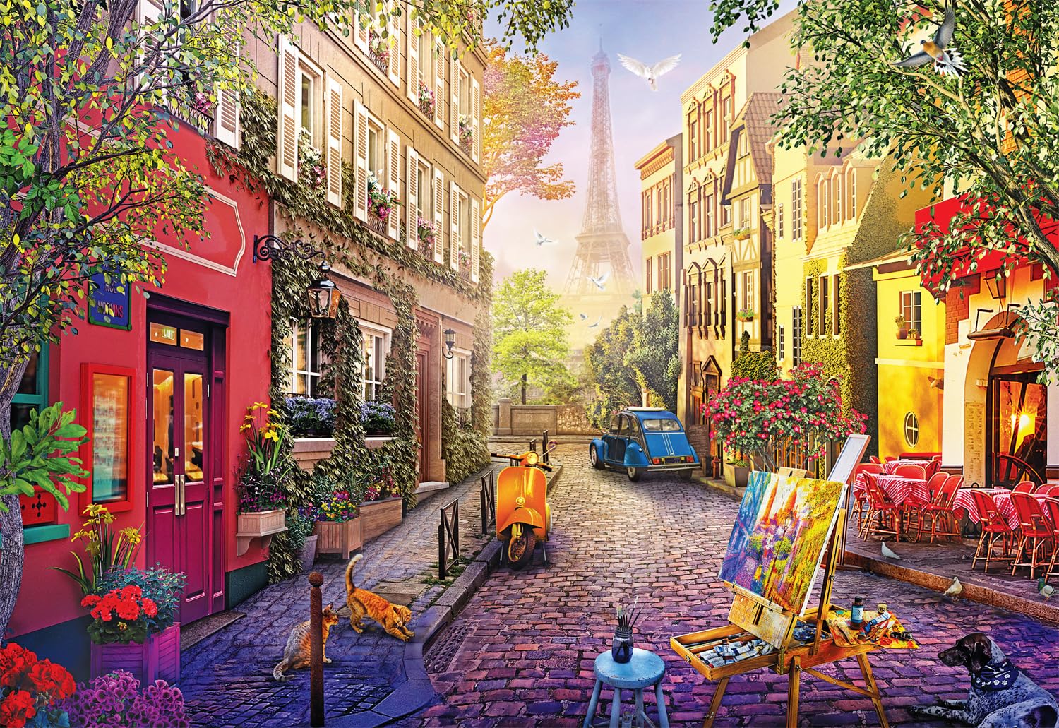 Buffalo Games - Paris Morning - 2000 Piece Jigsaw Puzzle, Multicolor