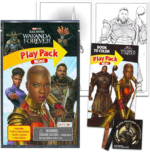 Miniatura 2 de Black Panther - Tarjetas de San Valentín para la escuela de niños, paquete de 24 juegos de actividades de Marvel con etiquetas, regalos de San
