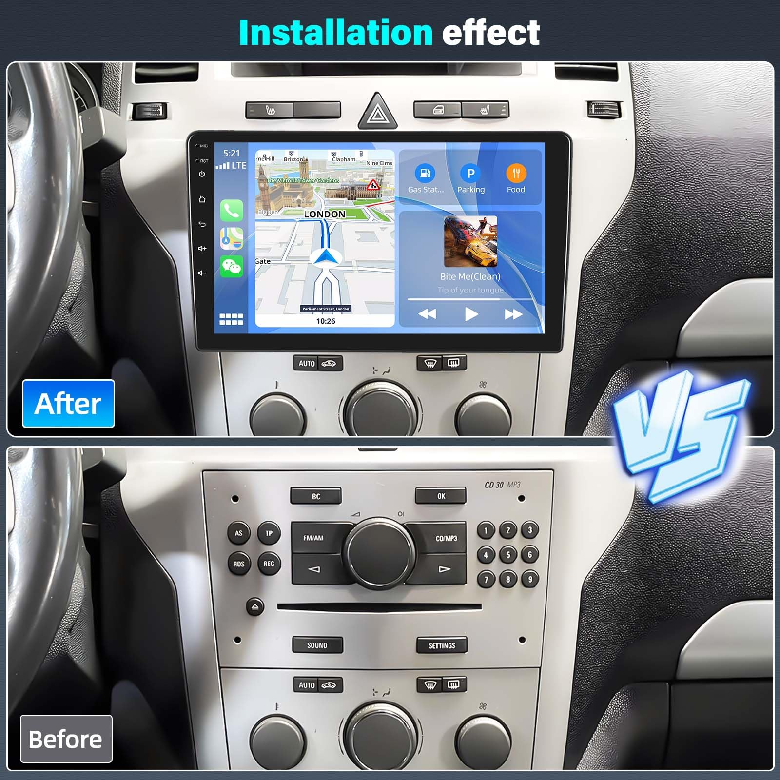 Autoradio Android 2 Din Per Opel Zafira/Antara/Astra 2006-2010 - 9 Pollici, GPS, Bluetooth, Mirror Link - Foto 7