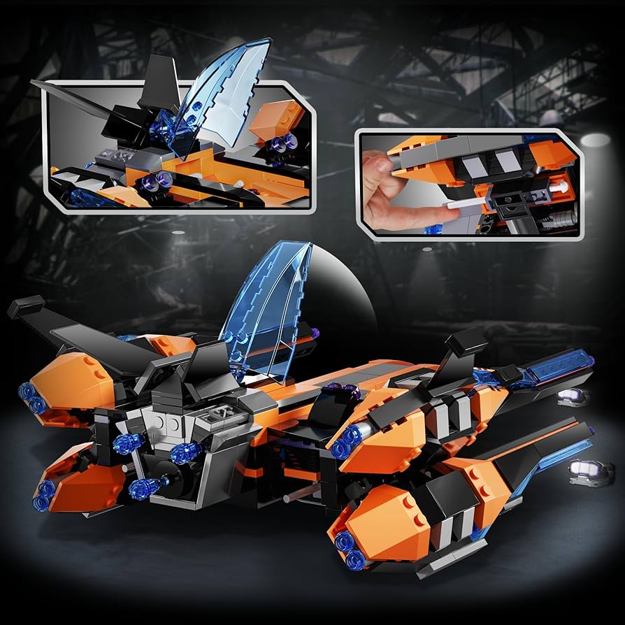 UNCLE BRICK Space UFO 宇宙船組み立てセット、銀河星間宇宙船