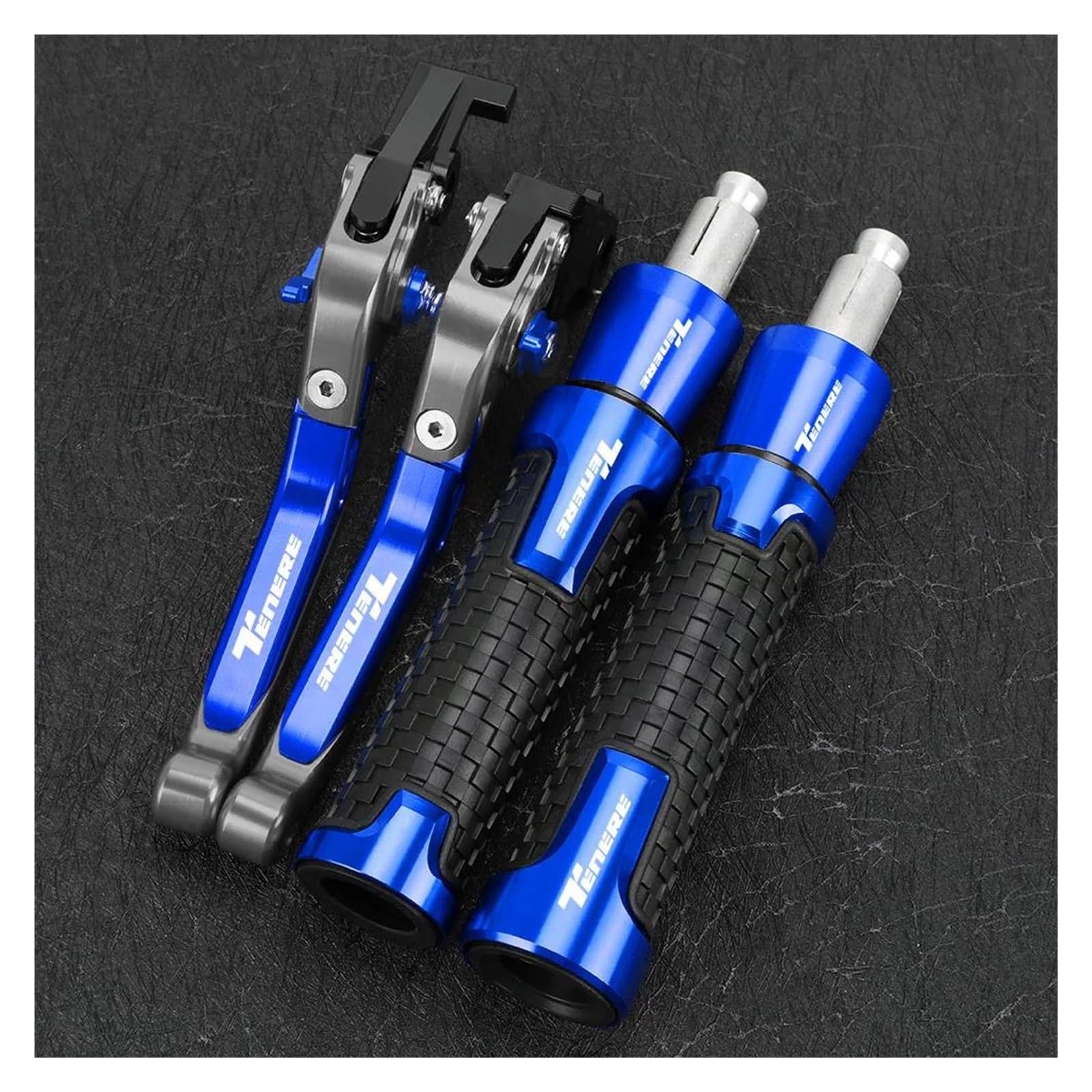 Uchwyty Dla YAM&AHA TENERE 700 900 XTZ 700 XTZ700 Uchwyty Dźwignie Hamulca Sprzęgła Uchwyty Kierownicy Końcówki Uchwytów(Blue3)