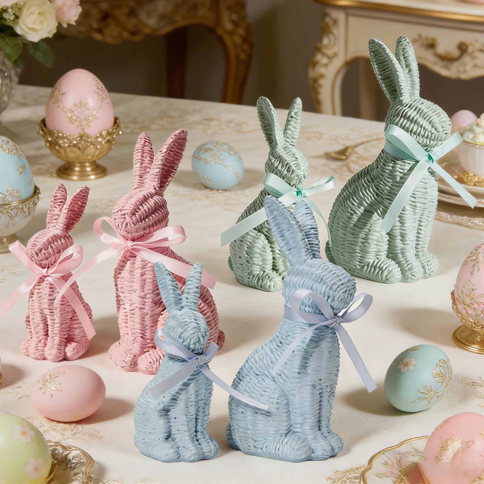 Osterhasen-Dekoration, einfach zu präsentieren, 1 Set, Hasenornamente