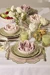 Lenox Stoneware Dinnerware Ensembles pour 6, Français Perle Scallop Matcha 18-Piece Ensemble de vaisselle, Service pour 6, Lave-vaisselle Assiette en céramique, assiettes et bols en grès 18 Pièce)