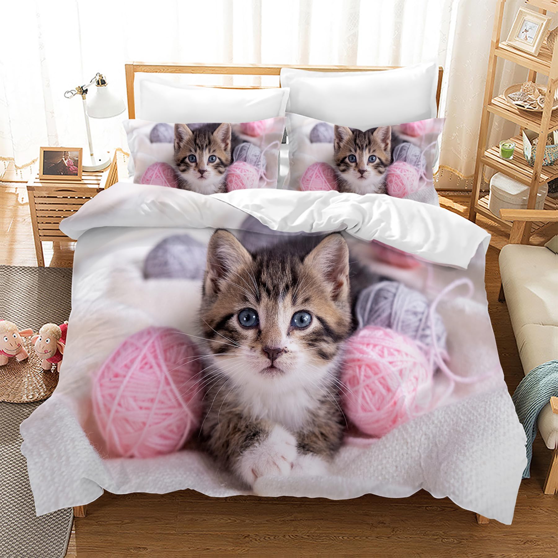 Set Biancheria Da Letto Cavalli 135x200 Cm - Copripiumino Microfibra Con Federe 50x75 Cm - Foto 10