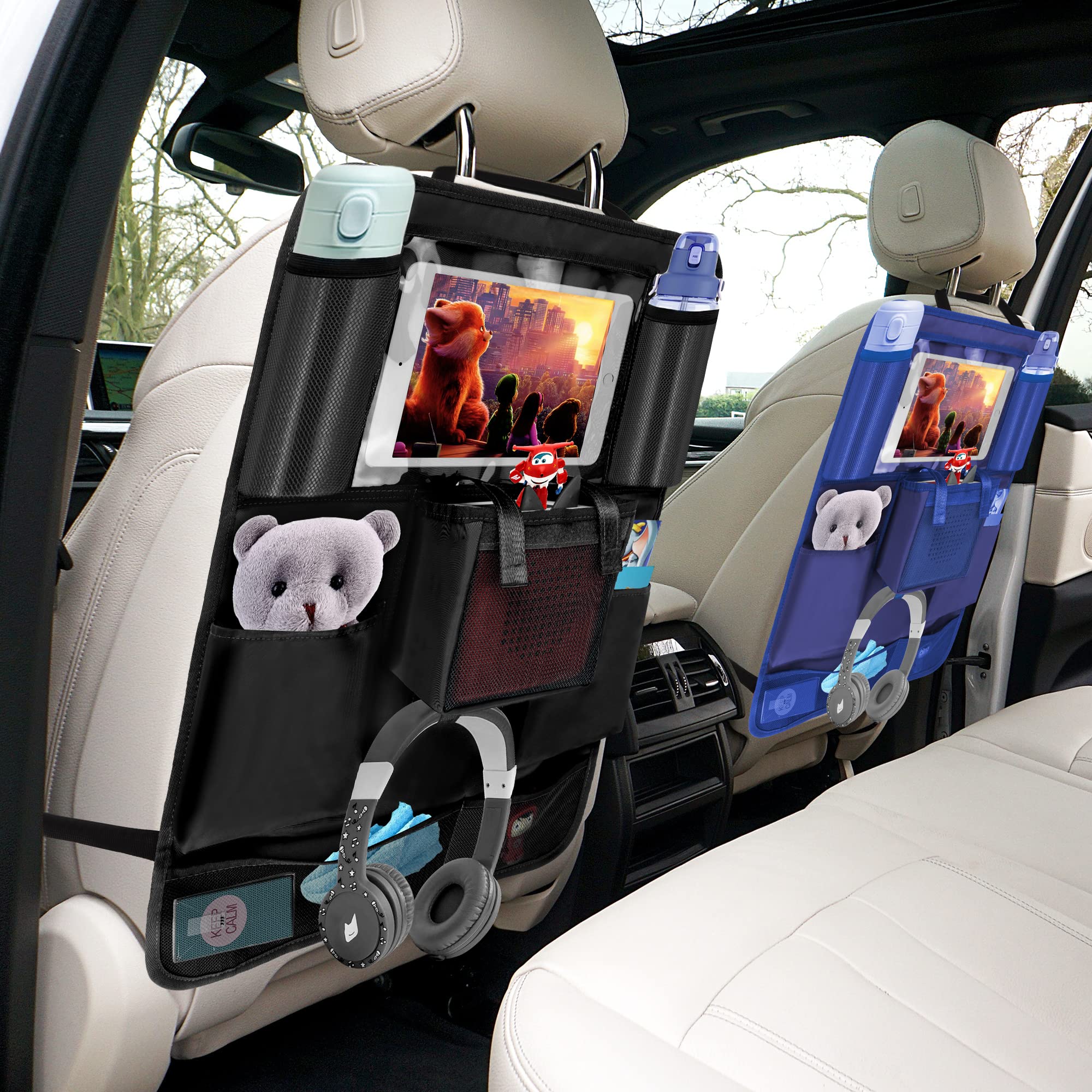 Annmore Organizador de Maletero Coche compatible con FABA Cuentacuentos y Personaje Sonoro, Paquete de 2 Negro