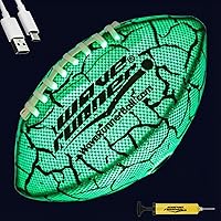 Vista 12 de Wave Runner Balón de fútbol LED impermeable que brilla en la oscuridad para niños, adolescentes y adultos - Fútbol iluminado incluye bomba