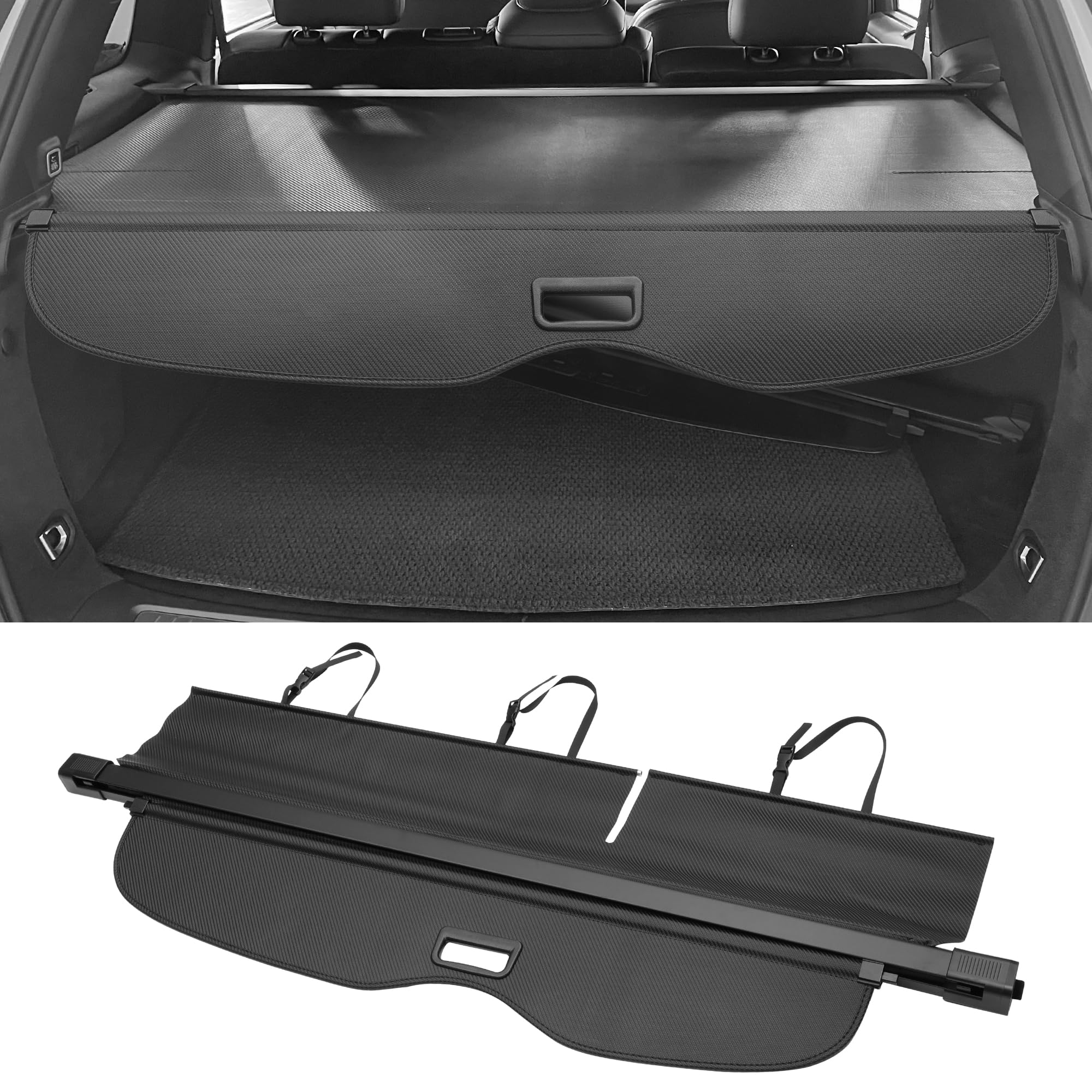 Motoforti Ausziehbare Laderaumabdeckung Für Jeep Grand Cherokee 11-21 1Stk