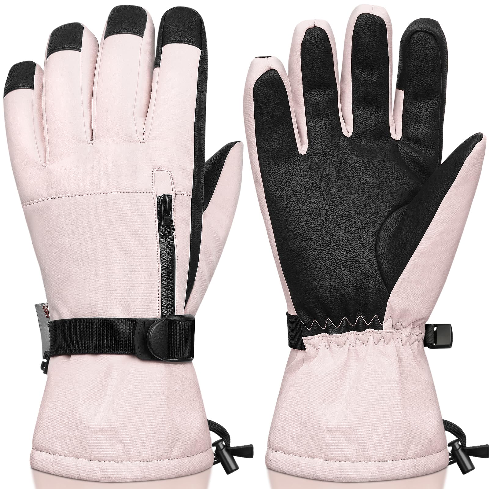 Ski Gloves,Snow Gloves Waterproof Winter Warm Cold Weather Touchscreen Gloves for Parent&amp; Child Kids Skiing,Snowboarding