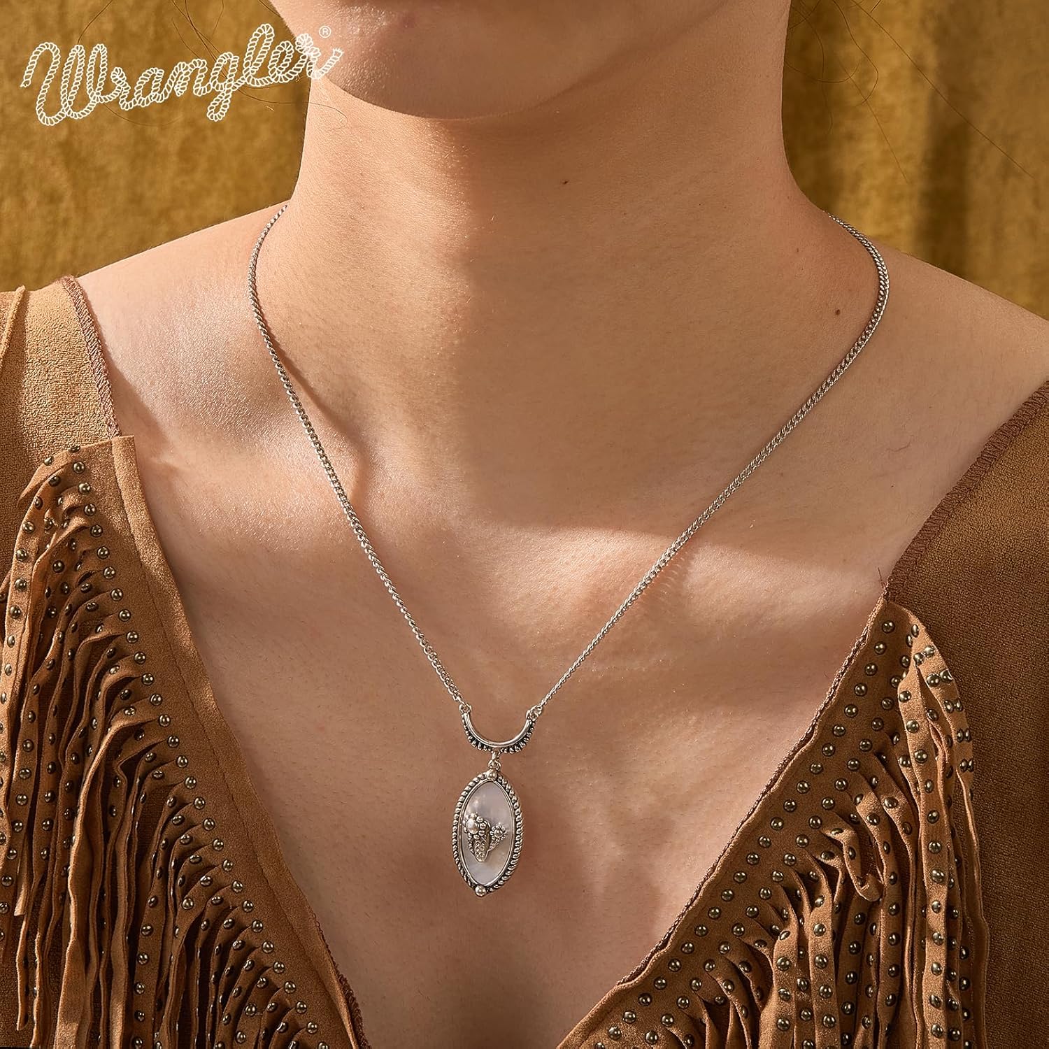 Montana West Wrangler Western Turquoise Jewelry Set for Women Silver Plated Cactus Stone Country Cowgirl Cowboy Necklace Earrings Jewelry - Image 3