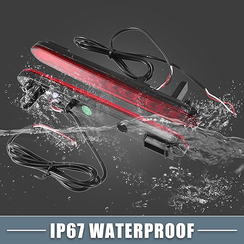 Miniatura 5 de Reflector de parachoques trasero de coche, luz de señal de giro LED rojo para Honda Odyssey 2007-2013 lente roja 1 par