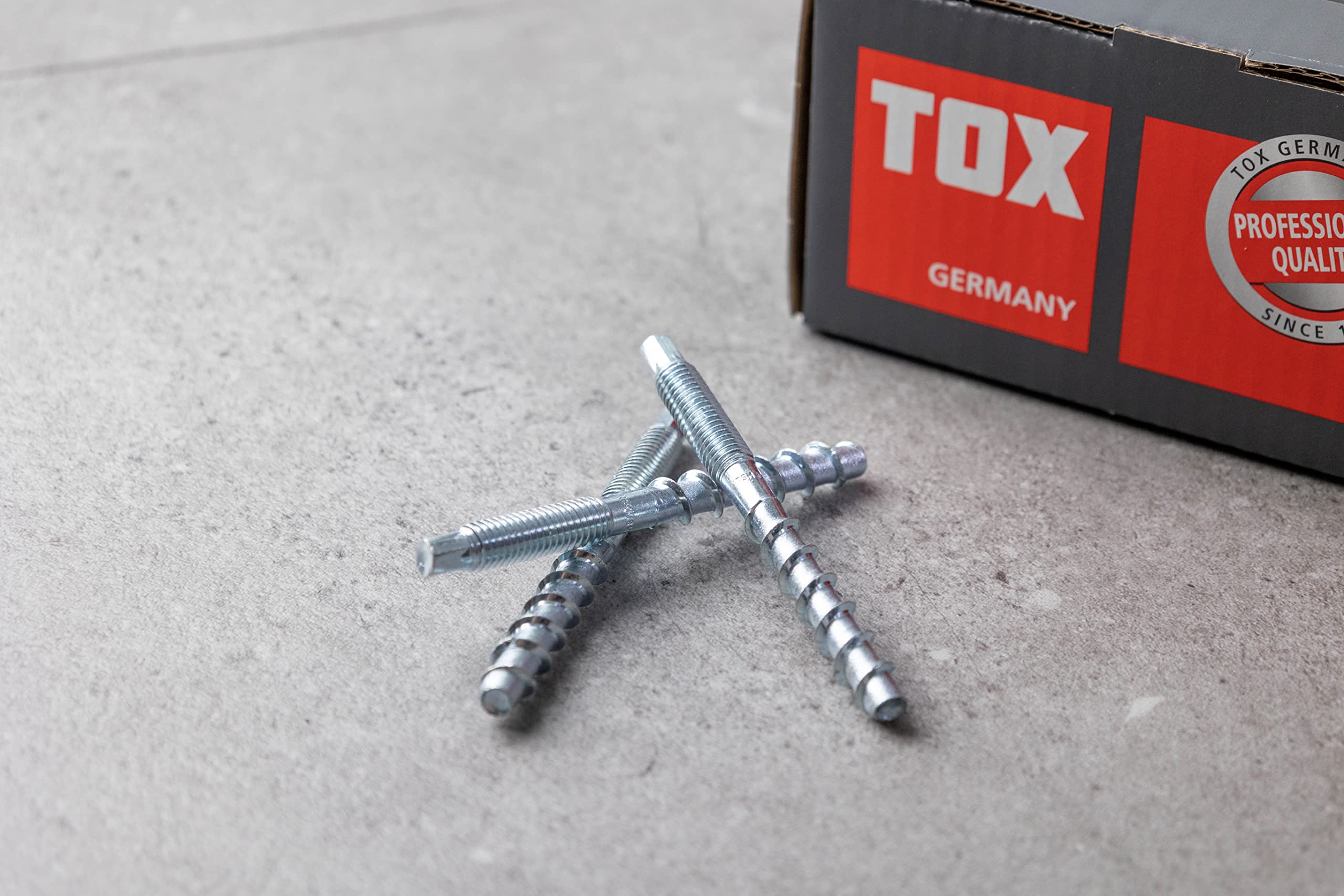TOX Ancoraggio a vite Sumo Max 1 AG A4 10x140 mm, con filettatura di connessione M10, acciaio inox A4 per diverse profondità di installazione, approvato dalle autorità edilizie, 50 pezzi, 041171551