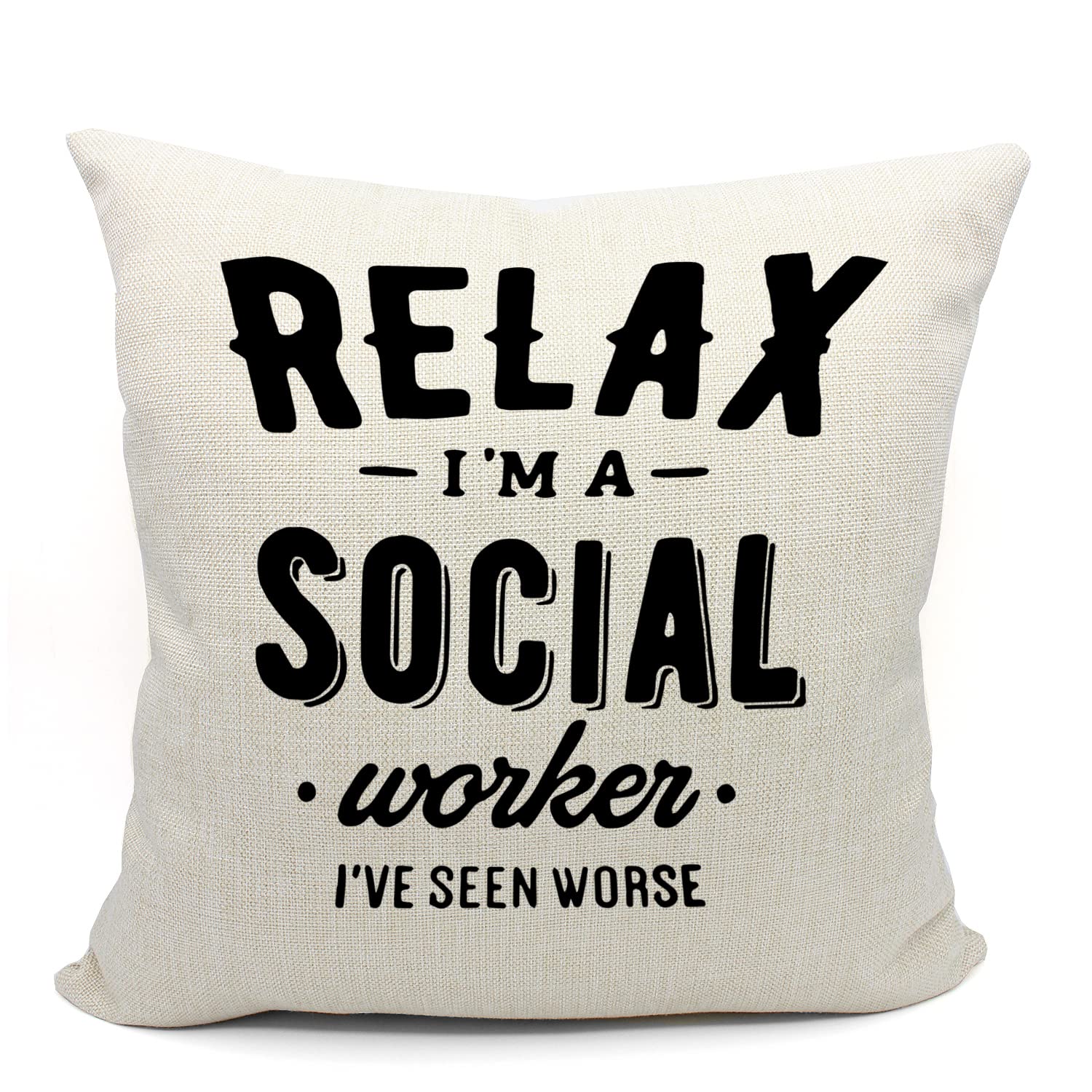 Mancheng-zi Social Worker Throw Pillow Cover - Ideas for Social Work Graduation Office Gift Exchange Worker Appreciation 18